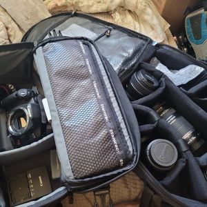 Whole set CANNON EOS REBEL T1 CAMERA WITH EXTRA BATTERIES LENSES AND  CAMERA BAG